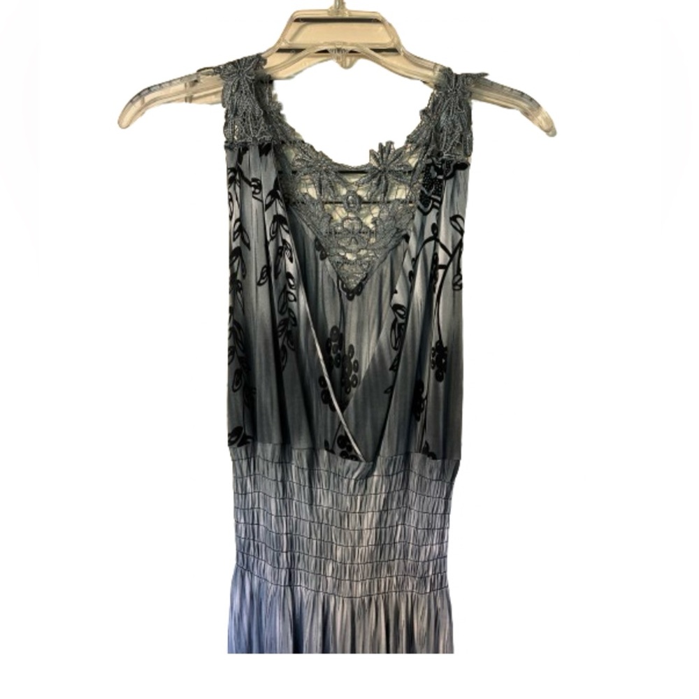 Black & grey maxi dress